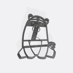 Oso Nordico 10 cm.jpg Fichier STL Ours nordique - Thème animaux de la forêt - emporte-pièce / Cortante de galletita・Modèle à télécharger et à imprimer en 3D