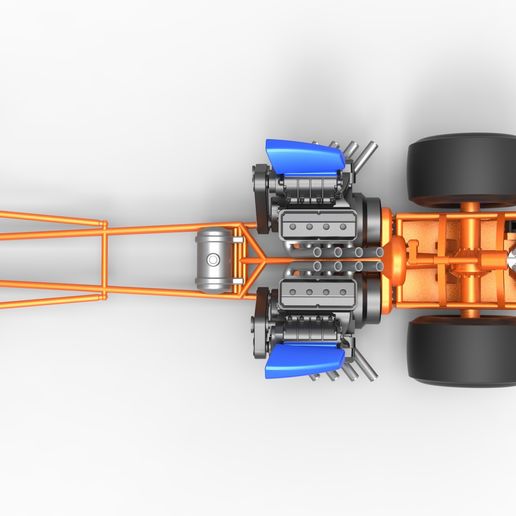 10.jpg Diecast Front engine dragster with 2 V8 Version 2 Scale 1:25