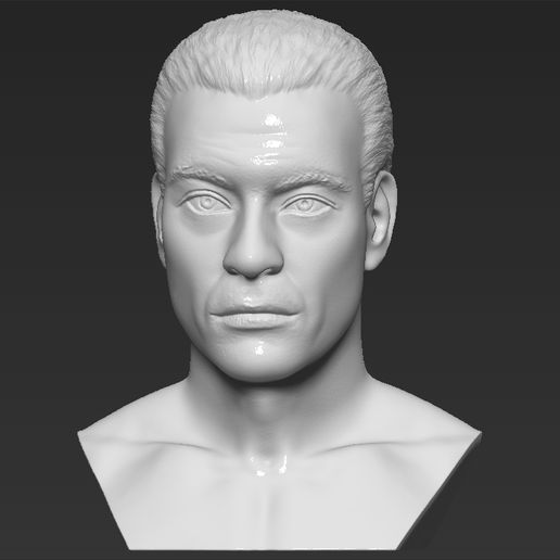 3D file Van Damme Kickboxer bust 3D printing ready stl obj formats ...