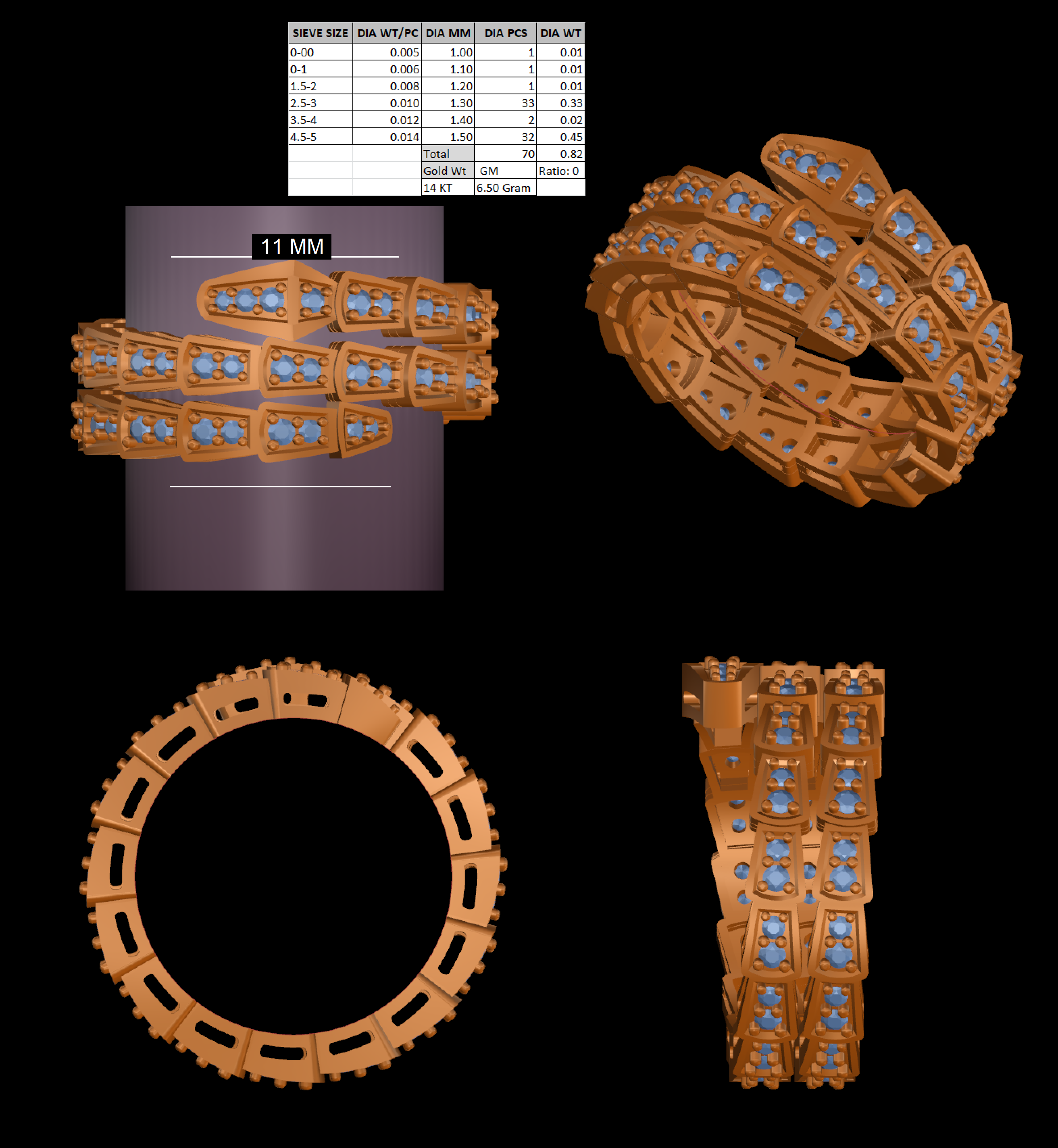 Snake.png Download STL file Snake diamond ring • Template to 3D print, rimpapramanik82