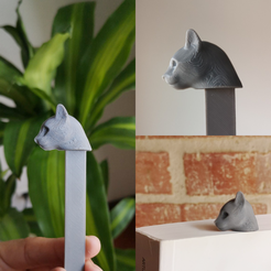 Bookmark01.png Archivo STL gratis Marcapáginas del gato・Plan imprimible en 3D para descargar