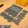 4.jpg 3D Printable Stackable Foldable Storage Crate