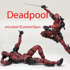 00.jpg 3D file Deadpool 1/12 articulated action figure・Design to download and 3D print