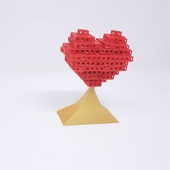 Salikts_WB_2.jpg Heart shaped Tetris puzzle with a stand