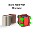 make mold with 3Dprinter MOLD2(MAKE WITH 3DPRINT)