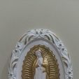 IMG_20230707_205937.jpg virgin of guadalupe with white and gold wooden frame