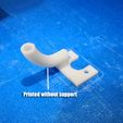 Guide_printed_without_support.jpg Creality CR-10 Spool Holder Top Mount & Upright Filament Guide