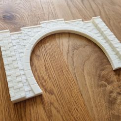20230320_161814.jpg 3MF-Datei Tunnelportal 2-Gleisig H0 1:87 Rustikale Ziegeloptik・Design für 3D-Drucker zum herunterladen