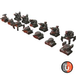 Full-Army_4.jpg Archivo STL gratis Tanques Goblin para el futuro Grimdark・Plan para descargar y imprimir en 3D, Udos3DWorld