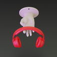 1.png 3d printable headphone holder and wearable sculpted hand 3D print model