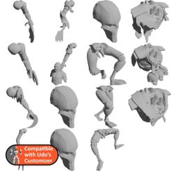 folder.jpg Free 3D file Space Zombies Flesh Eaters Library for Udo's Customizer・3D printable model to download
