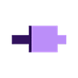 right_leg.stl Minecraft chicken - easy assembly, no supports