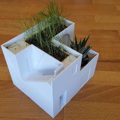 20170525_085823.jpg STL-Datei House flower pot kostenlos・3D-druckbares Modell zum herunterladen