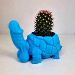 MMF20230608_081852.jpg Archivo STL Maceta Dicky Turtle B・Idea de impresión 3D para descargar