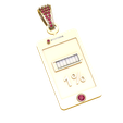 render-1.png Luxury Gold Battery Status Pendant with Ruby Accents