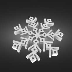 Snowflake-render.png STL-Datei Schneeflocke・3D-druckbare Vorlage zum herunterladen
