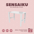 01.-PAHL-Desk.png Miniature Replica 01. PAHL Desk for Miniature Dollhouse - IKEA - 3D Print Instant Download