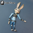 Flexi-Town-Rabbit,-Judy-Hopps-I5.png Flexi Print-in-Place Rabbit, Judy Hopps