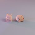 Pikachu_17.jpg Lazy Pikachu Keyboard Decoration - 3D Print Model STL