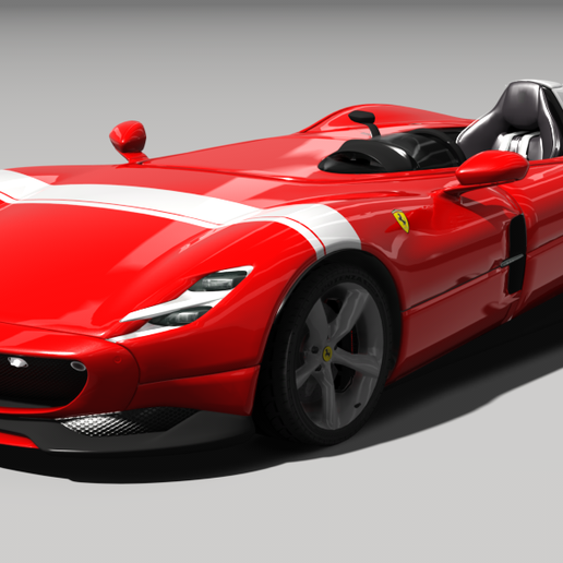 🚗 Ferrari Monza SP1・ STL File for ・Cults