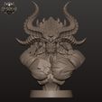 3.jpg Infernal Monster Bust - Dark Fantasy Demon Creature STL for 3D Printing | Obsidian 3D