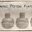 Potions-01.jpg Healing Potion Bottles For Dungeons & Dragons or Other Fantasy Tabletop Games