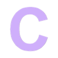 C.stl Alphabet in uppercase, Uppercase alphabet, Großbuchstaben, Alfabeto en mayúsculas