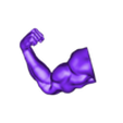 ARM_1.stl Body builder muscle flexing
