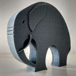 4bd01aa69c4a773cf0432196cccf9c9c_display_large.jpg Free STL file Stylish Elephant・Design to download and 3D print