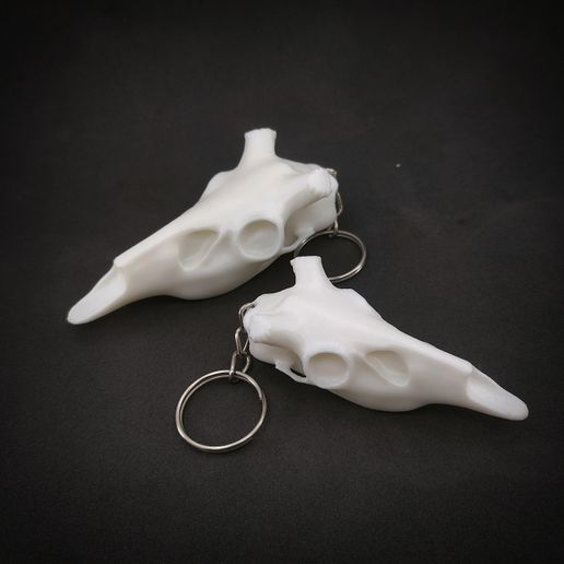 IMG_20241018_005148.jpg Halloween Deer Skull Keychain