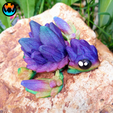 1.png Gemstone Turtle, Precious Gem Turtle, Cinderwing3D, Print in Place, No Supports