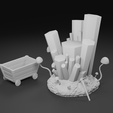 2.png Cave crystal cluster 3D print model