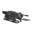 3.png Retro Lancer - Gears of War - Printable 3d model - STL + CAD bundle - Personal Use