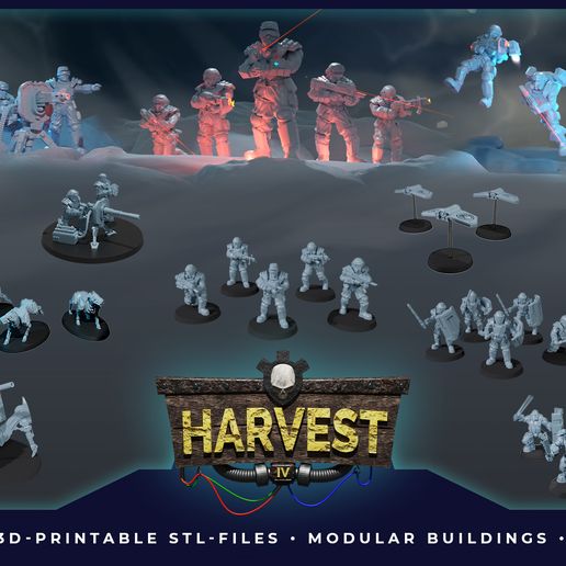 HARVEST IV – ULTIMATE COLLECTION – 3D-printable wargaming miniatures & terrain 3D model