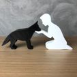 IMG-20240325-WA0038.jpg Boy and his German Shepherd for 3D printer or laser cut