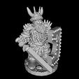 Heavy-Northern-Warrior-Sword-Down-Bearded.png STL file Heavy Northern Warrior At Rest・3D print design to download