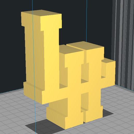 LH Logo - Le Havre 3D model