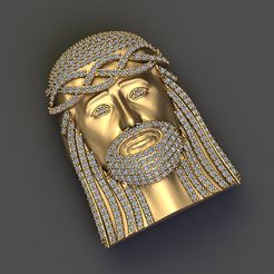 4-1.jpg -Datei Jesus Anhänger Silber Gold Platin Luxusschmuck 3DM Modell 3D Druck Modell herunterladen • Objekt für 3D-Drucker, tuttodesign