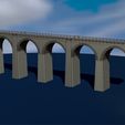 2.jpg Model bridge, H0 scale trains, reproduction viaduct of Cansano (AQ) Italy File STL-OBJ for 3D Printer