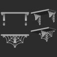04.jpg SPIDER WEB WALL SHELF - GOTHIC SHELF