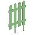 picket fence s04-03 v1-06.png flower Garden picket fencing Tool econom 3d-print and cnc