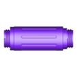Body Battery Template.stl LED flashlight with 18650 battery and USB-C connector in new design
