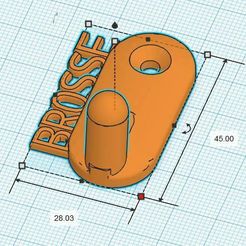 support-brosse.jpg STL file Brush holder・Template to download and 3D print, Lesfredlumieres