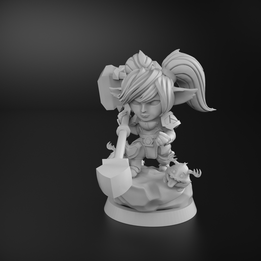 🗿 Poppy Base skin League of legends・ STL File for ・Cults