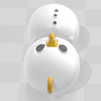 snow3.png Articulated SnowMan Keychain (Print-İn-Place)