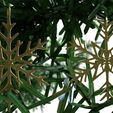 pines .jpg Snowflake Pendant Christmas tree 3D print model