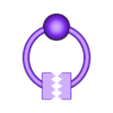 nipple_ring_alligator_v2.stl кольцо для сосков (крокодил)