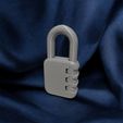 Photoroom_20250212_162217.jpeg Working Combination Padlock - Choose Your Own Code (Fusion 360 + STEP + STL)