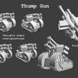 Thump Gun Variable armor configurations Renault Pattern Support Weapons Compilation - presupported