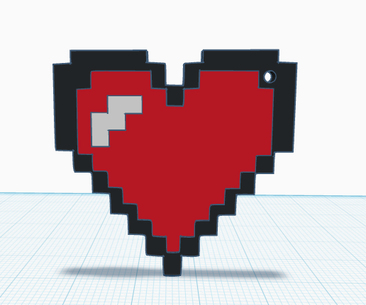 Llavero de Corazón ♥ 3D model